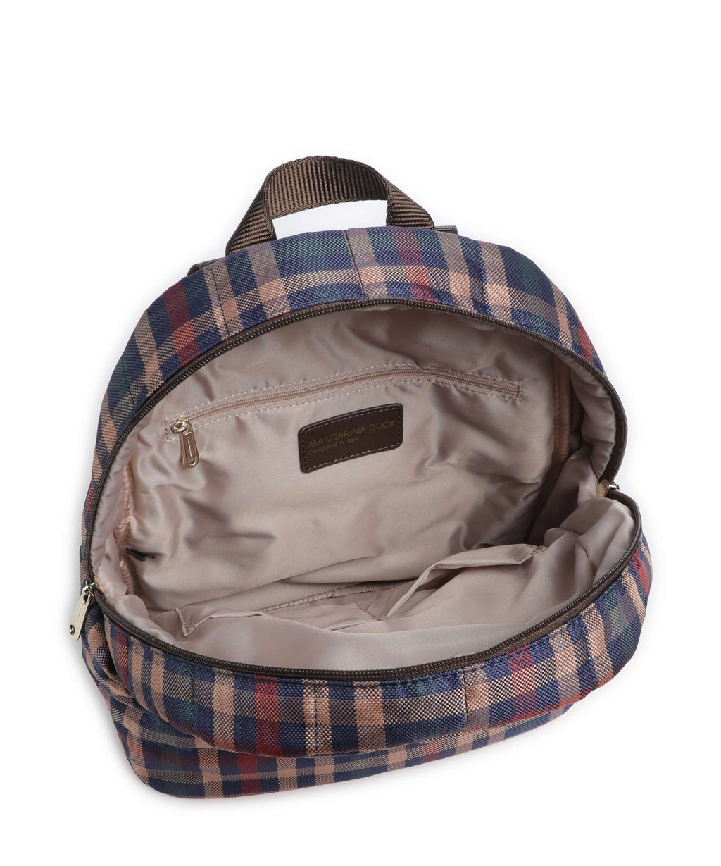 Mandarina Duck Tartan Backpack tartan brown