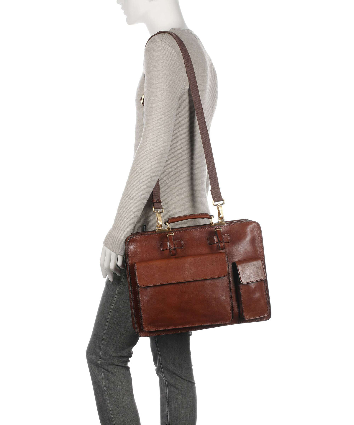 The Bridge Story Uomo Briefcase marrone