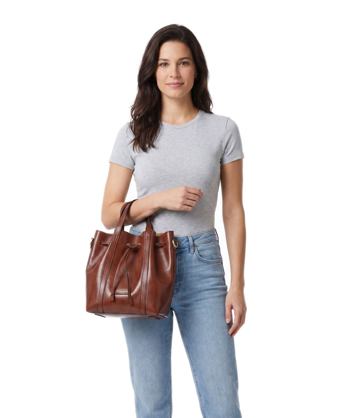 The Bridge Vittoria Bucket bag marrone
