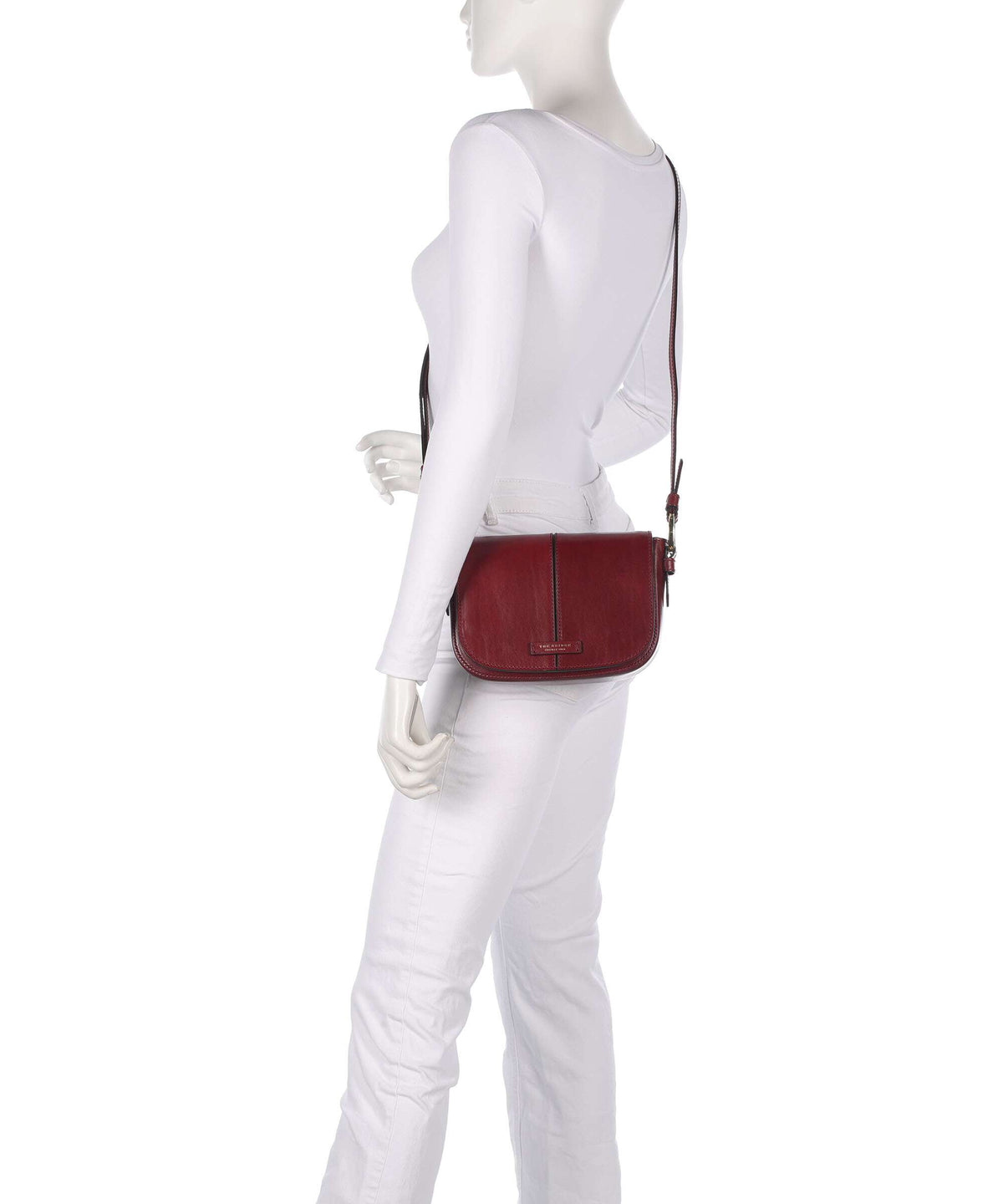 The Bridge Faentina Crossbody bag dark red