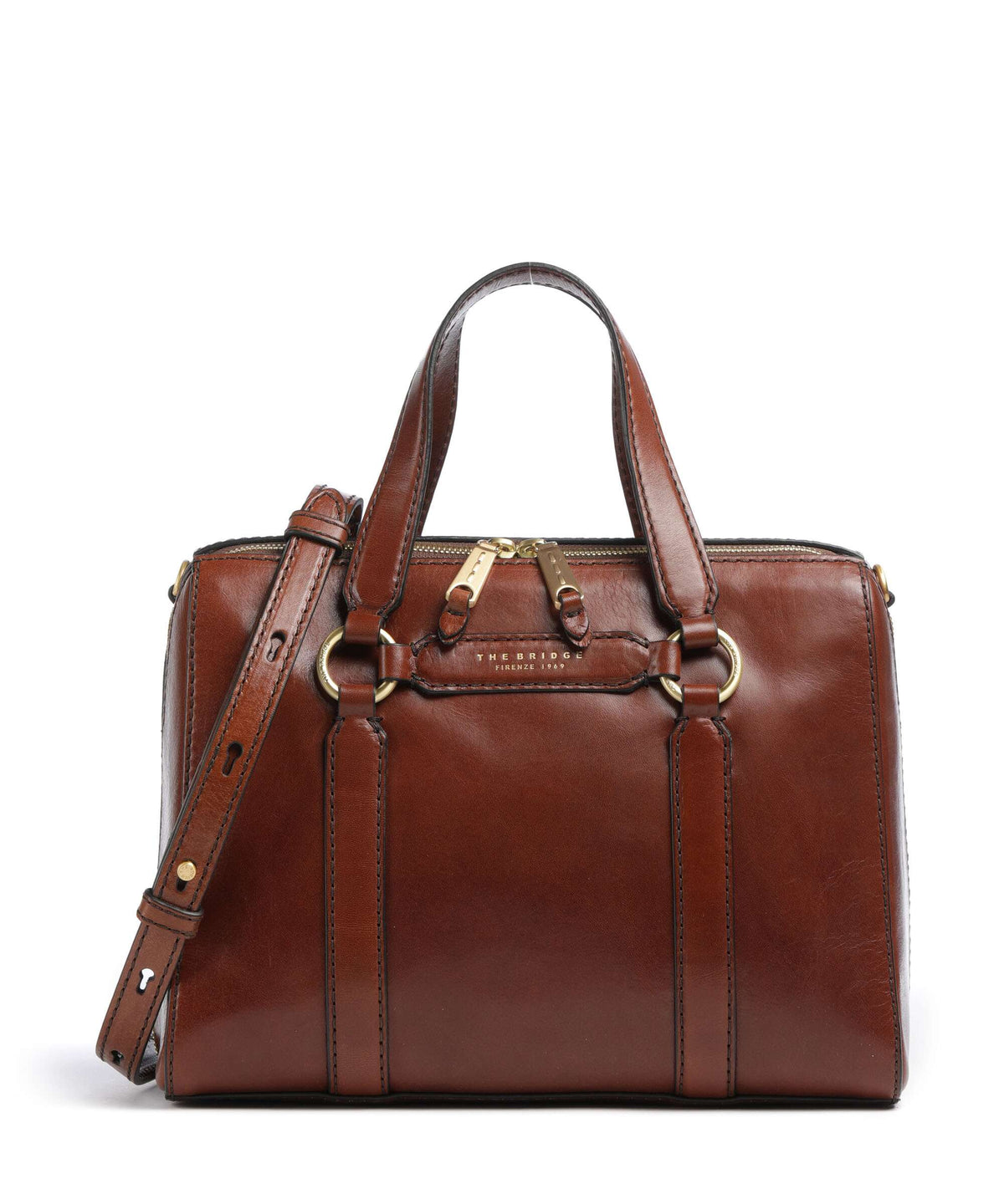 The Bridge Laura Handbag marrone