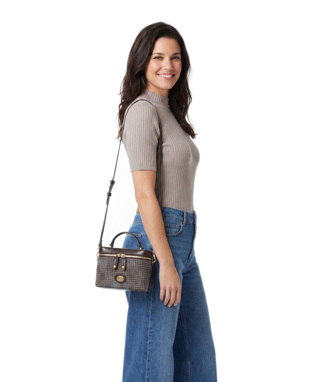 The Bridge Story Donna Crossbody bag moka/azzurro