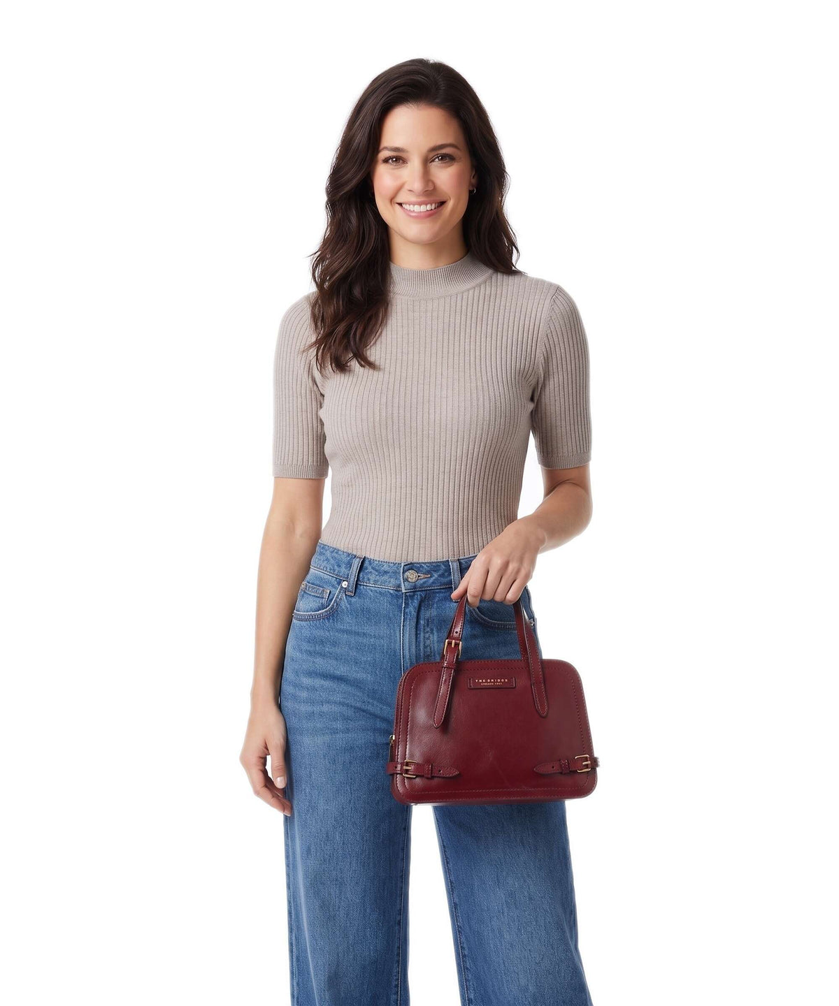 The Bridge Monica Handbag barolo