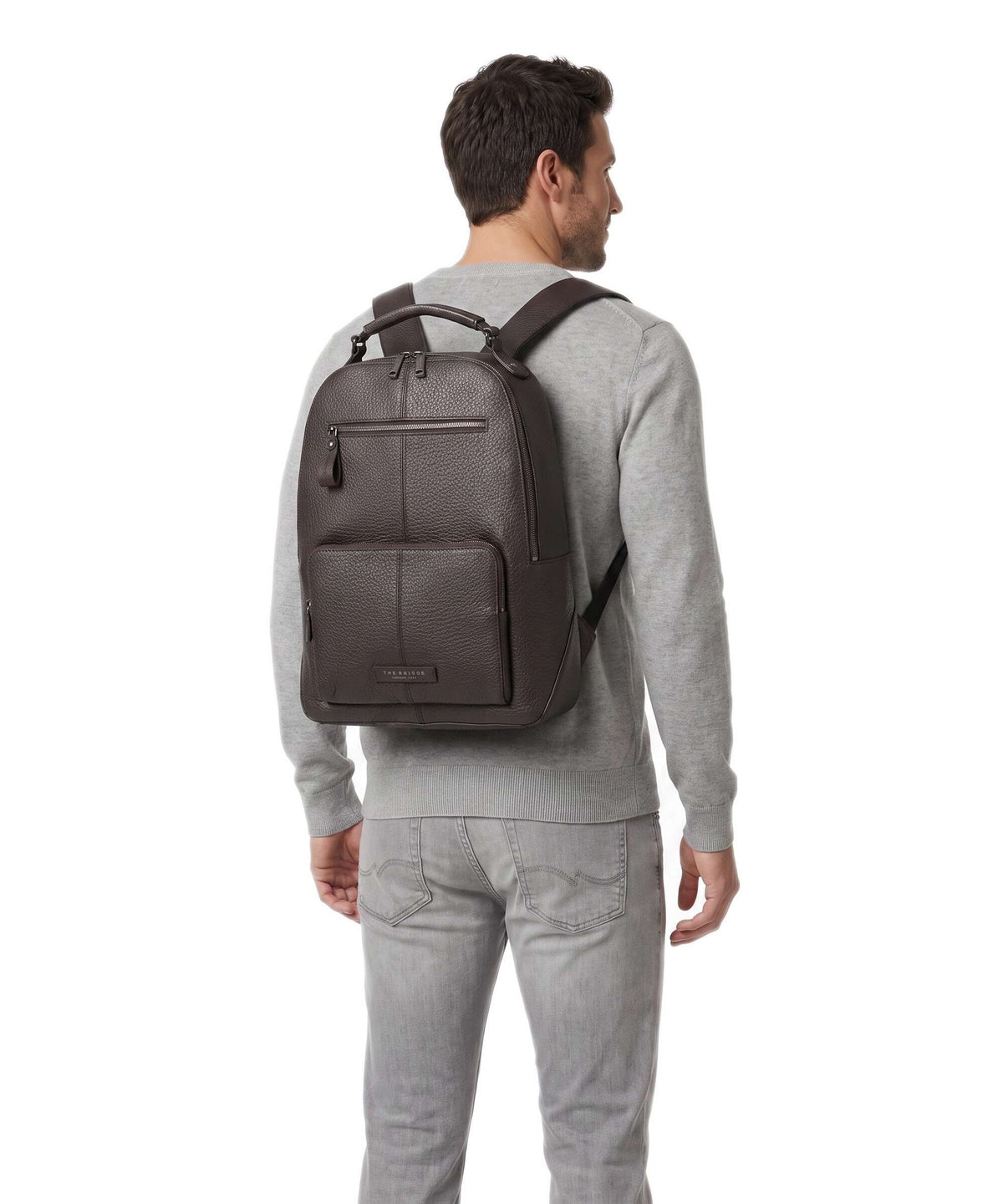 The Bridge Manfredi Backpack moka