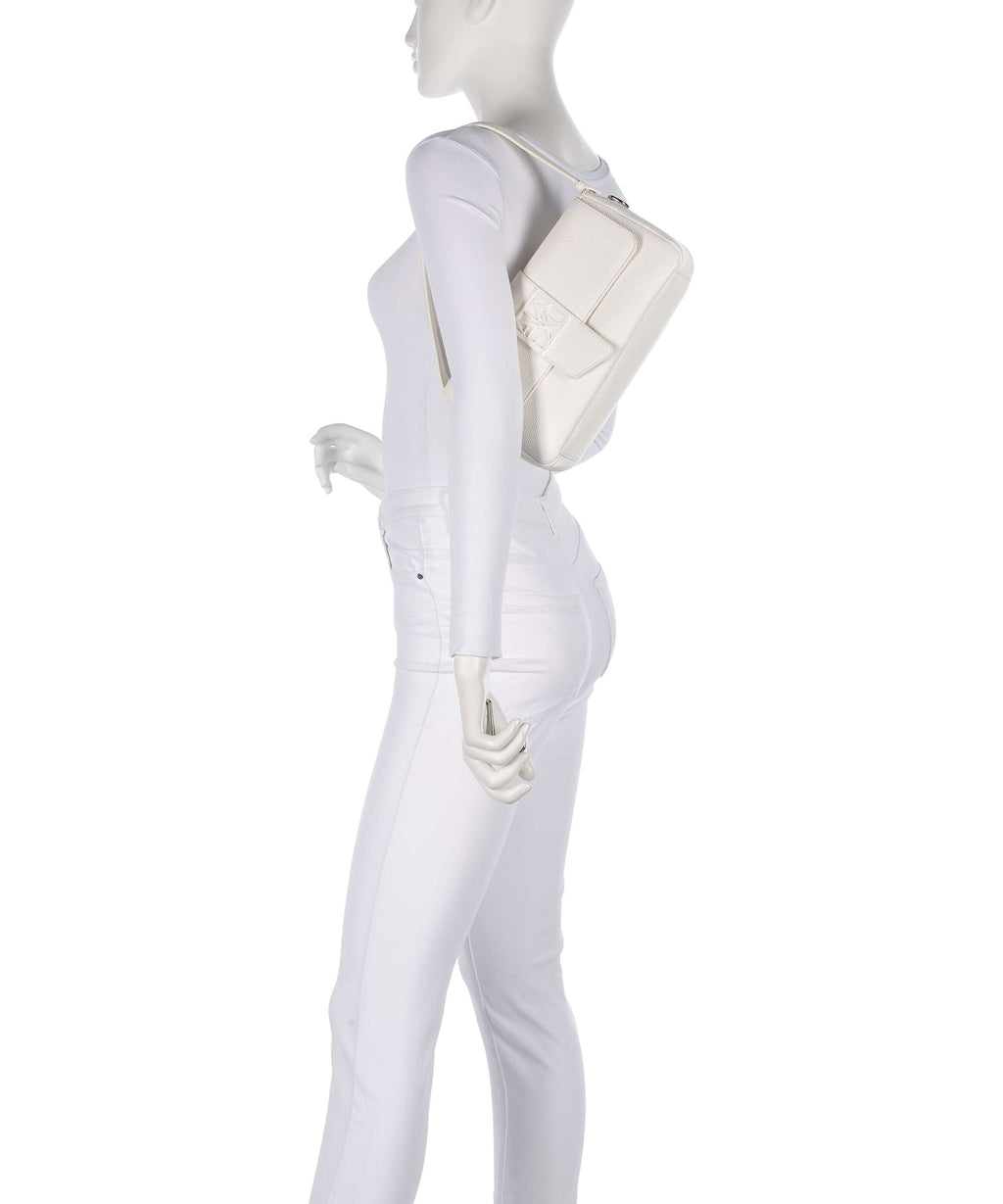 Armani Exchange Susy Soft Shoulder bag off white