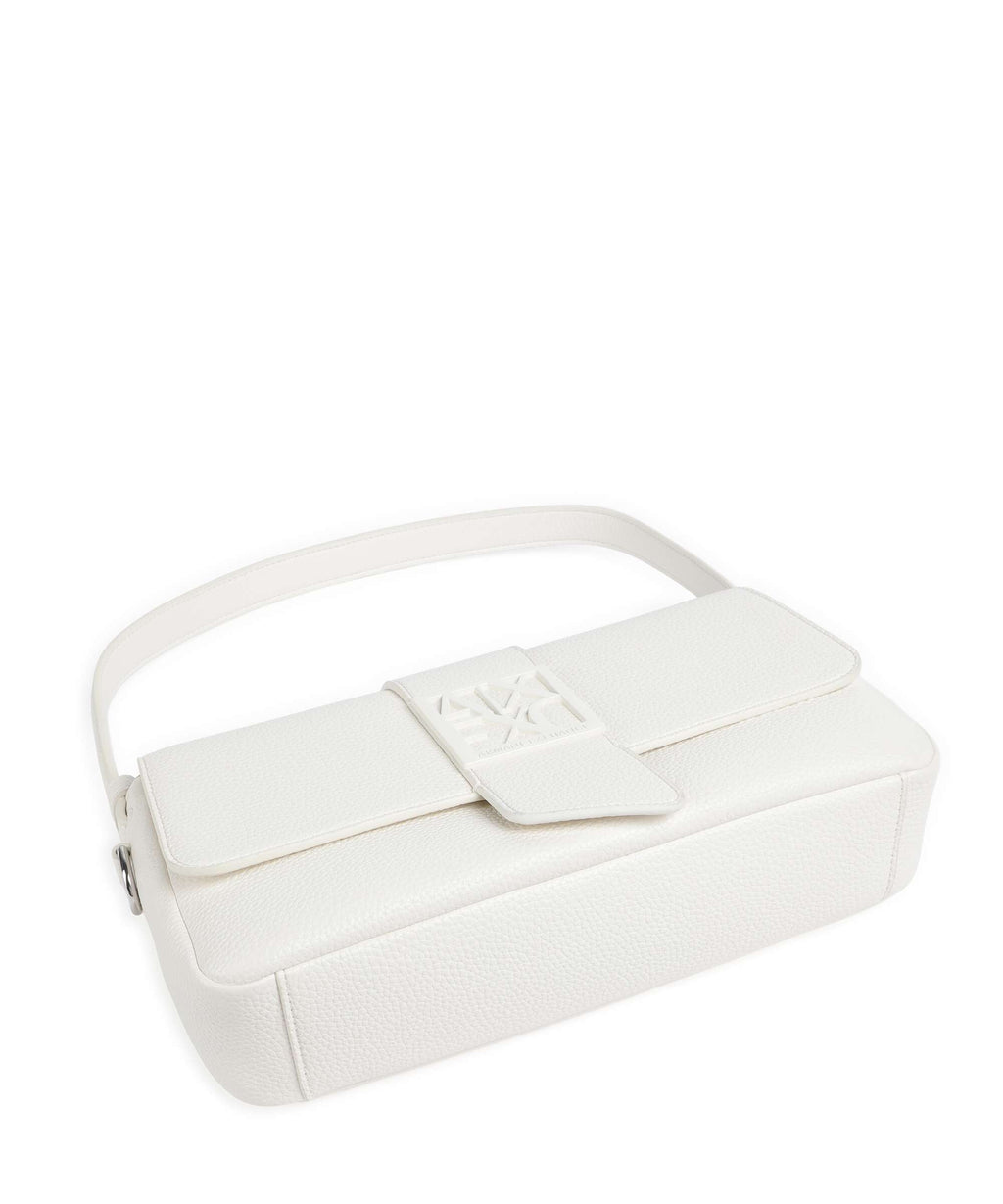 Armani Exchange Susy Soft Shoulder bag off white