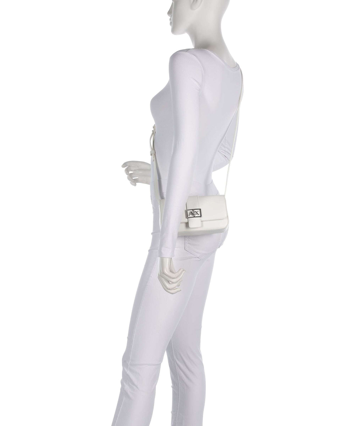 Armani Exchange Wonder Mini Crossbody bag off white