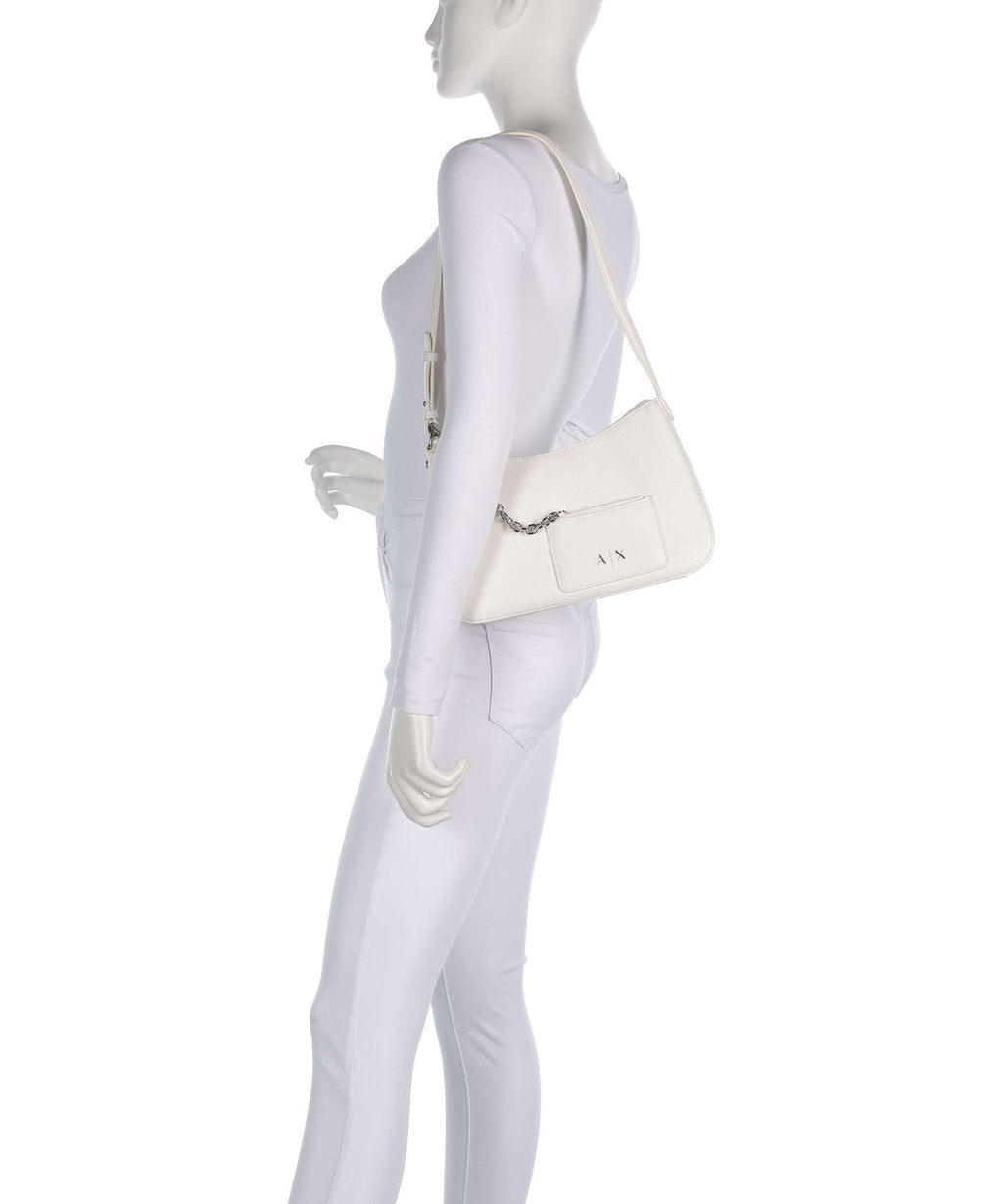 Armani Exchange Mila M Shoulder bag off white