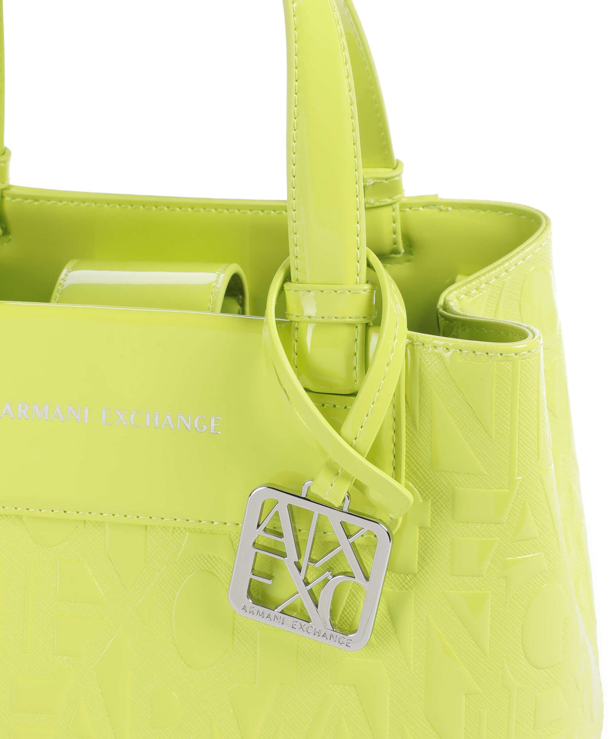 Armani Exchange Liz Patent S Handbag crystal citrus