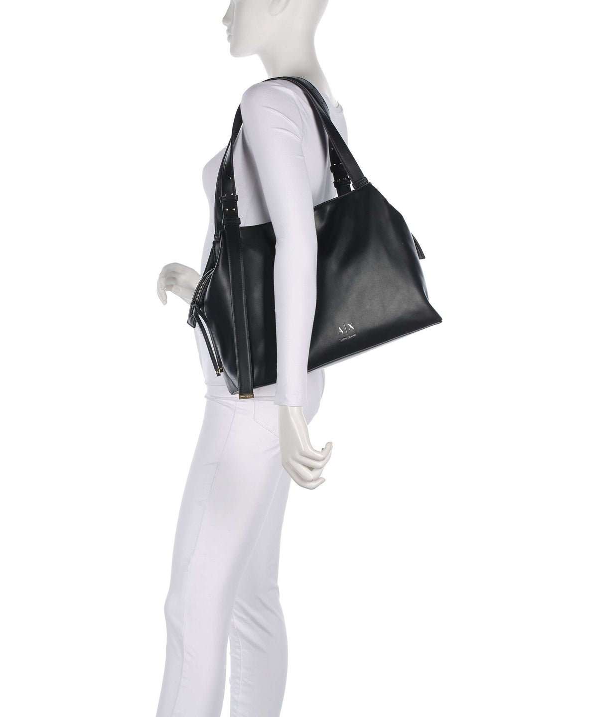 Armani Exchange Alice M Hobo bag black