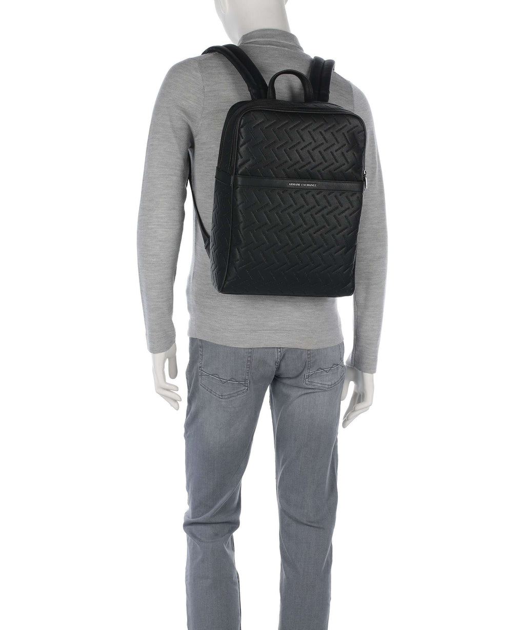Armani Exchange Ginevra Embossed Backpack black