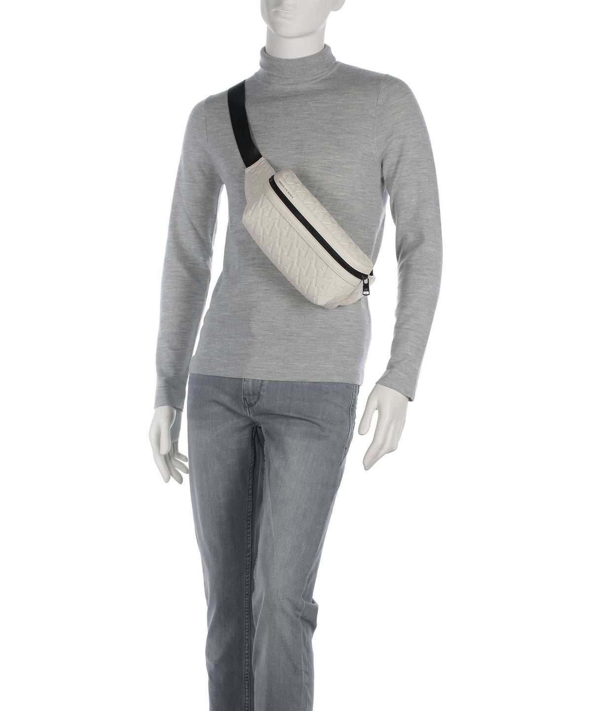 Armani Exchange Liam Belt bag cream