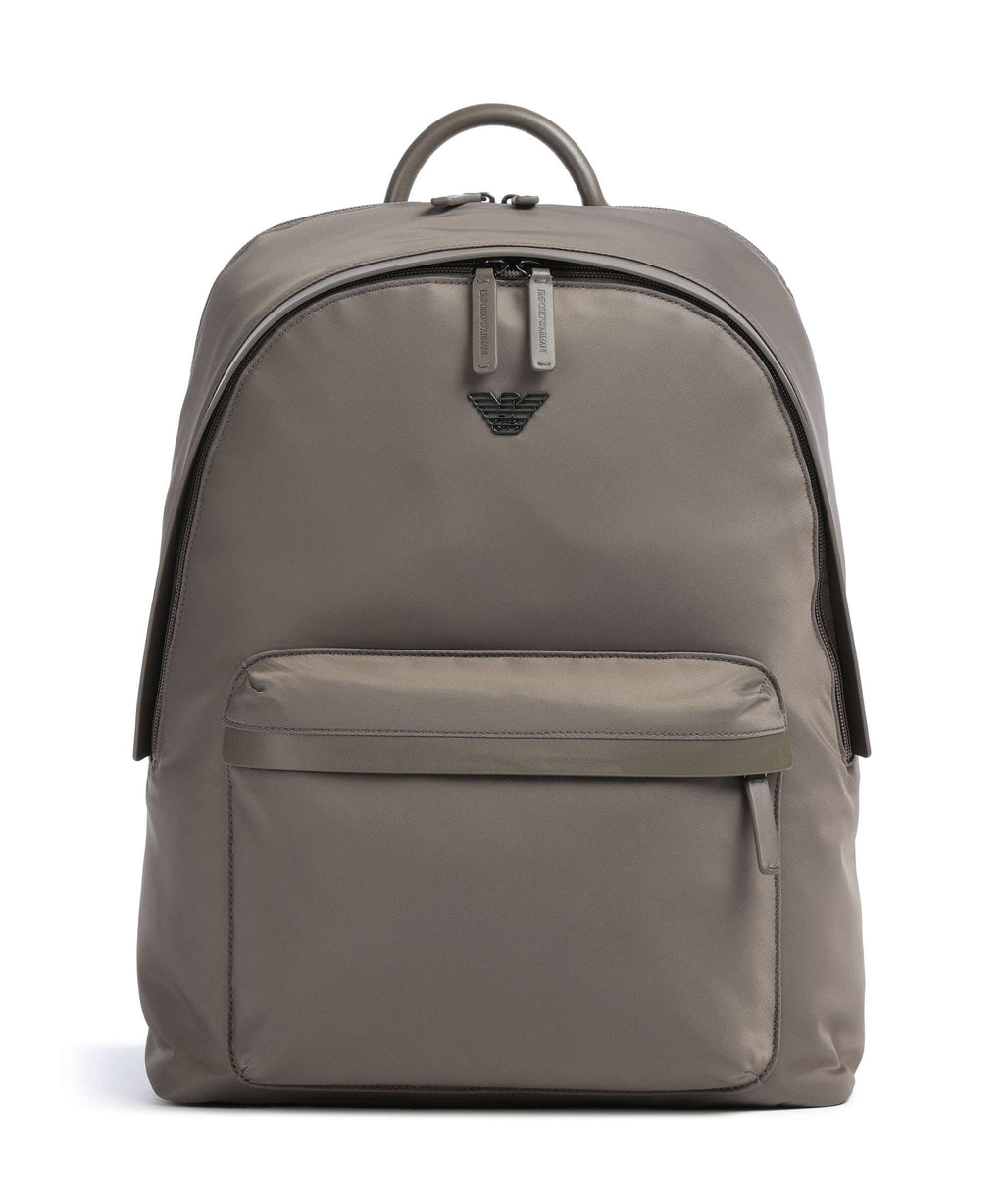 Emporio Armani Recycled Nylon Backpack major brown