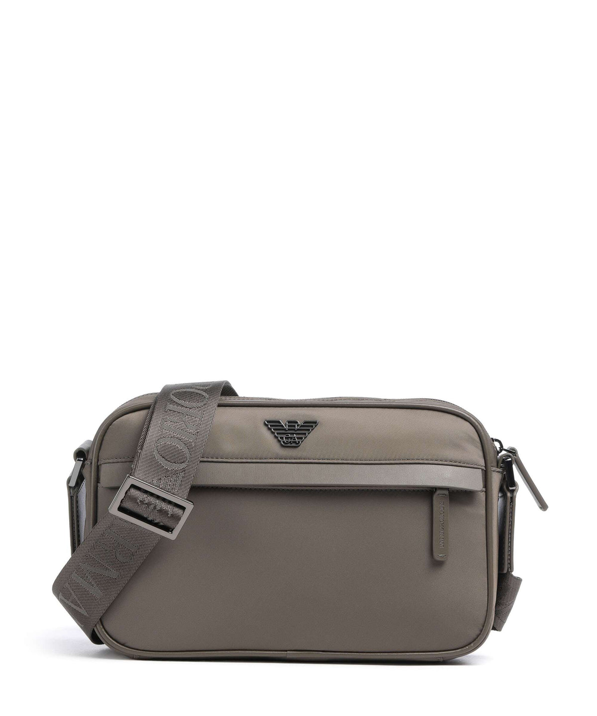 Emporio Armani Recycled Nylon Crossbody bag major brown