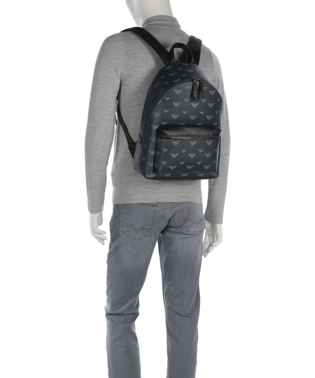Emporio Armani Special Minorca Backpack blu/eagle all over