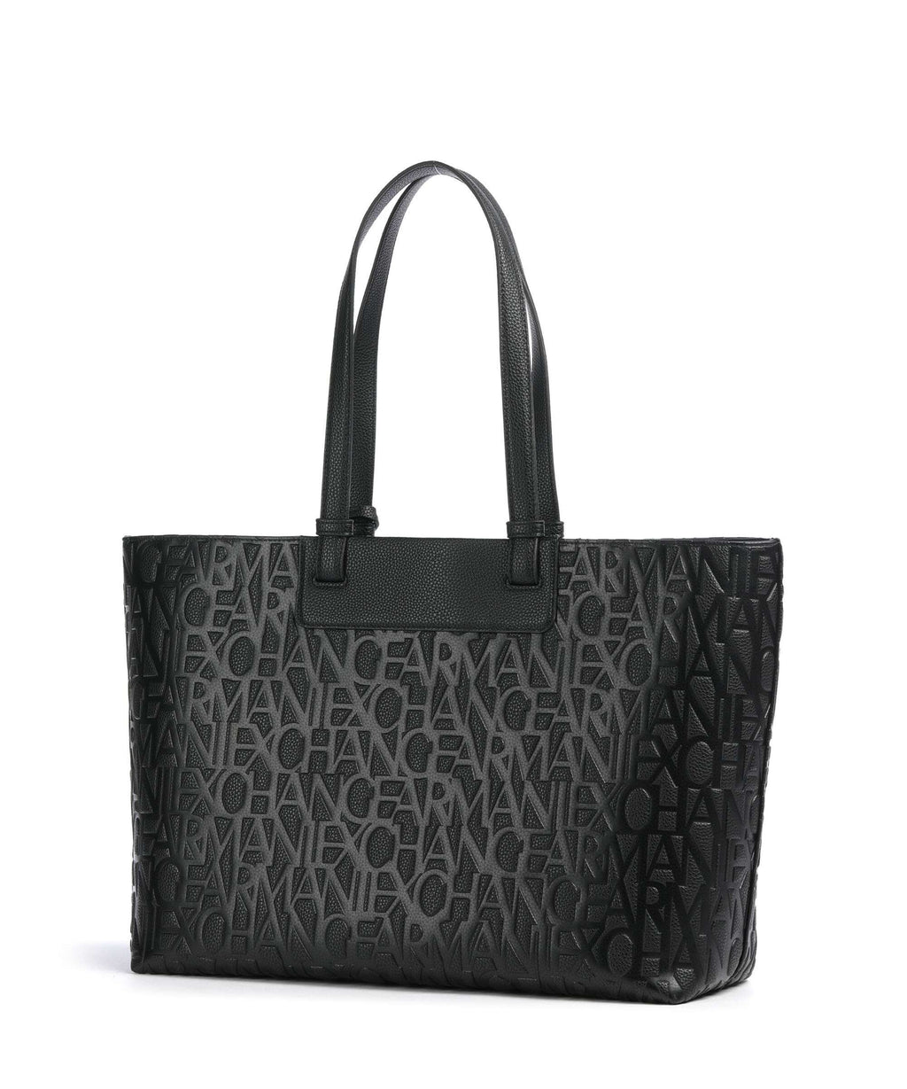 Armani Exchange Liz Monogram L Tote bag black
