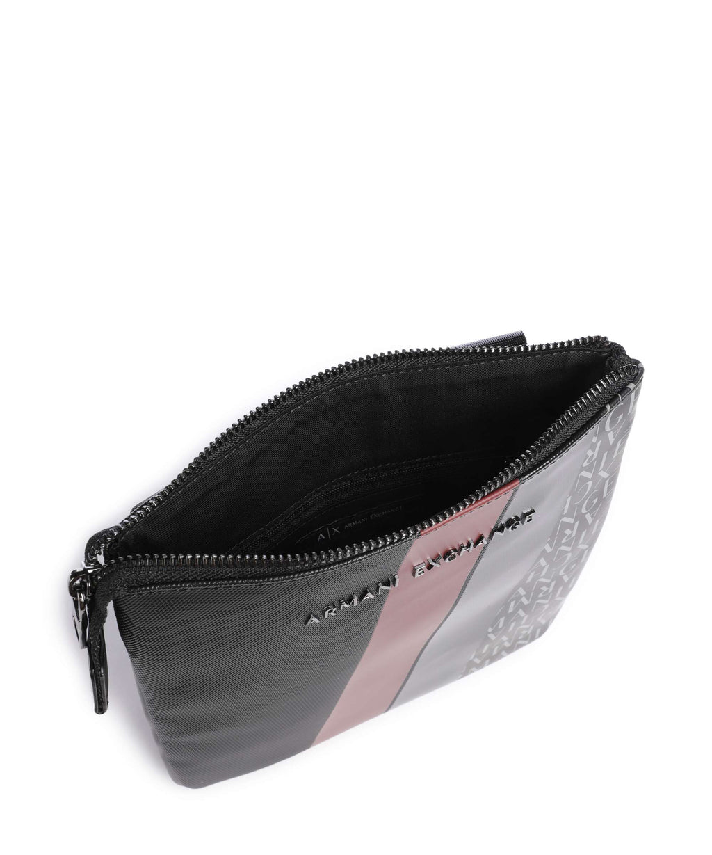 Armani Exchange Dylan Crossbody bag black/pomegranate/black shiny