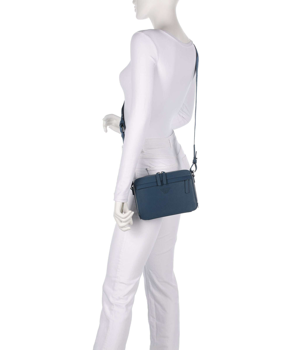 Emporio Armani Business Regenerated Crossbody bag legion blue