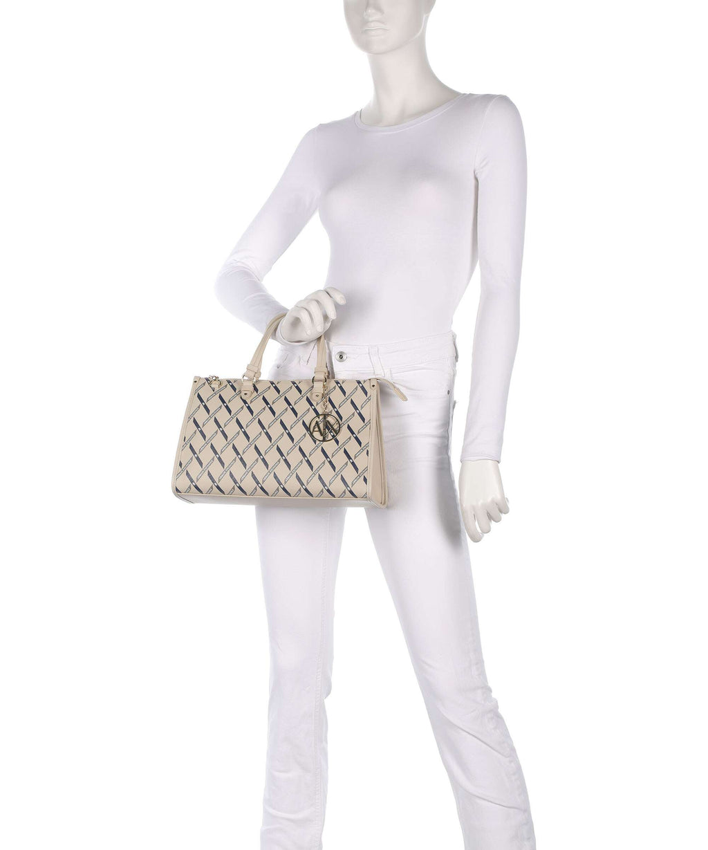 Armani Exchange Gynger Logo M Handbag sound sand