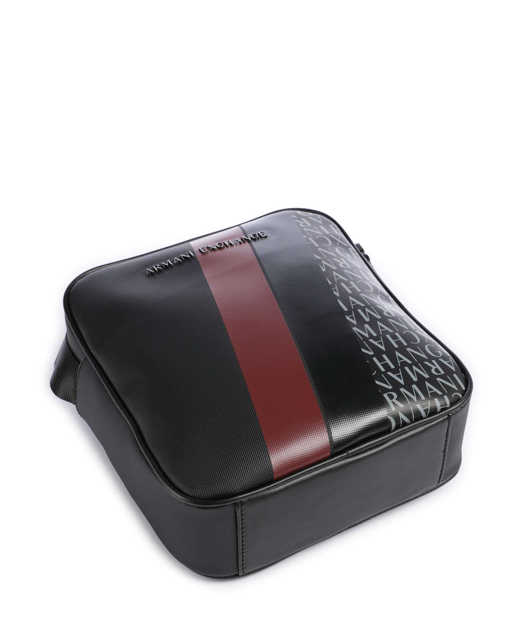 Armani Exchange Dylan Crossbody bag black/pomegranate/black shiny