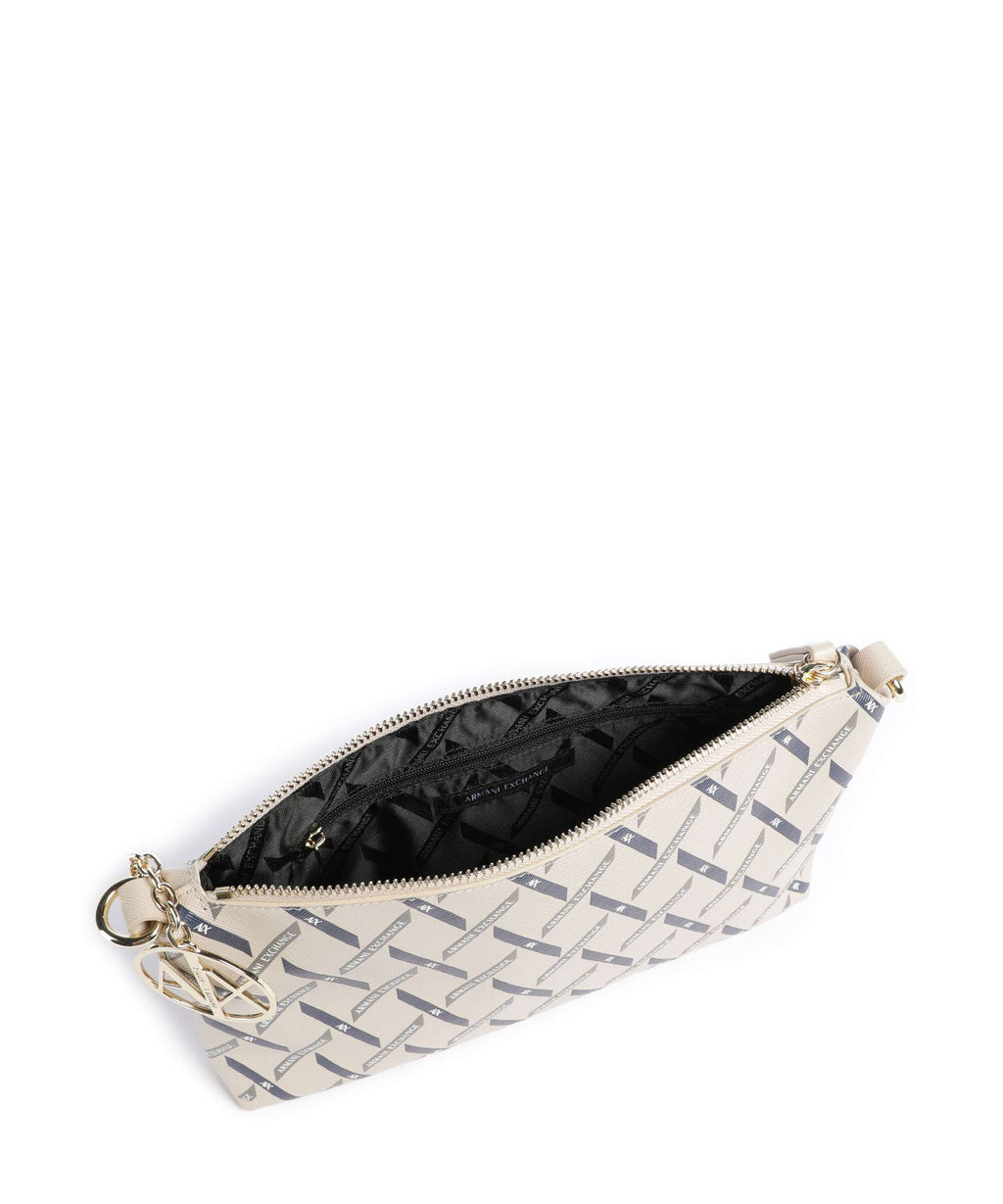 Armani Exchange Gynger Logo Shoulder bag sound sand