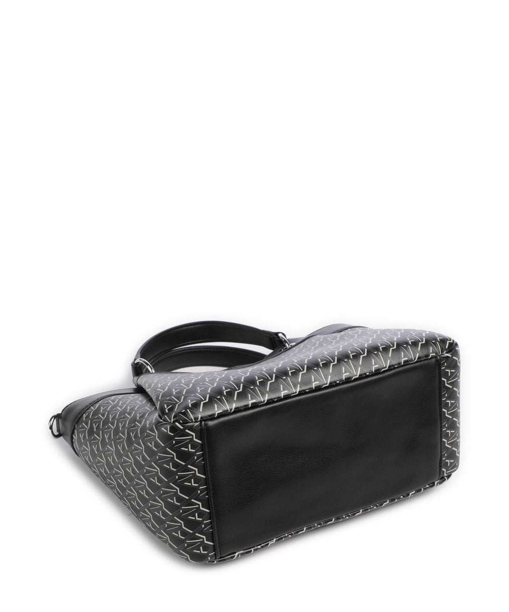 Armani Exchange Wave Monogram M Handbag black