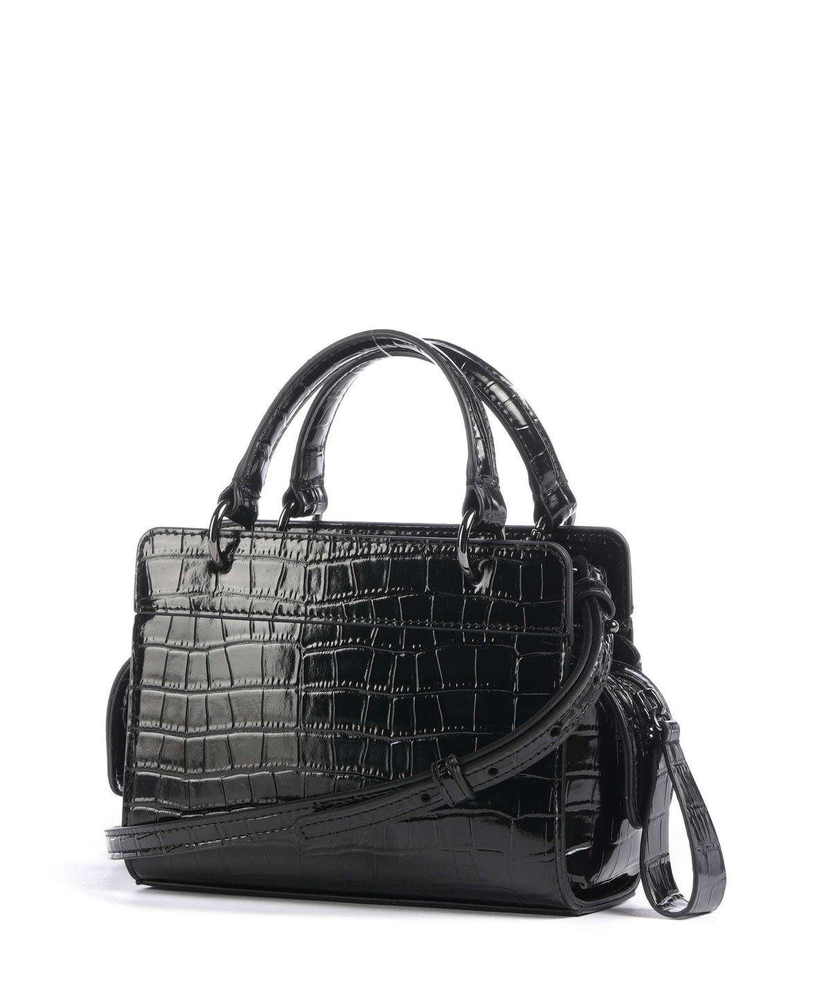 Armani Exchange Diane Mini Croco Crossbody bag black