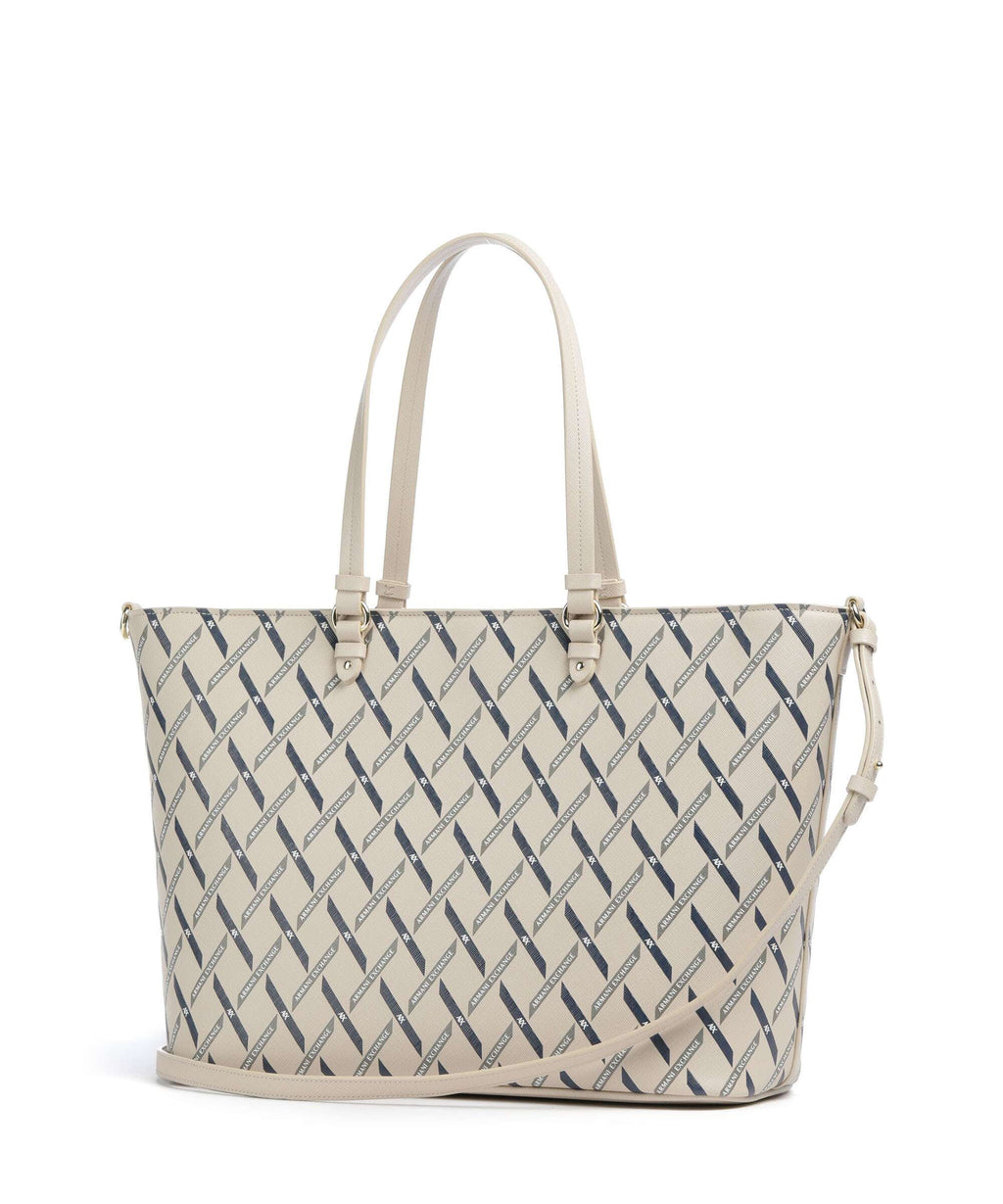 Armani Exchange Gynger Logo M Tote bag sound sand