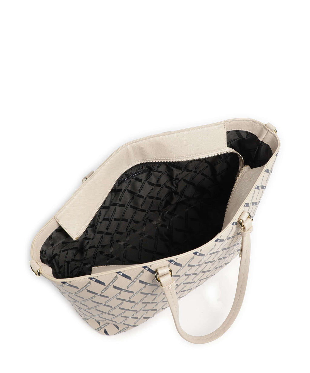 Armani Exchange Gynger Logo M Tote bag sound sand