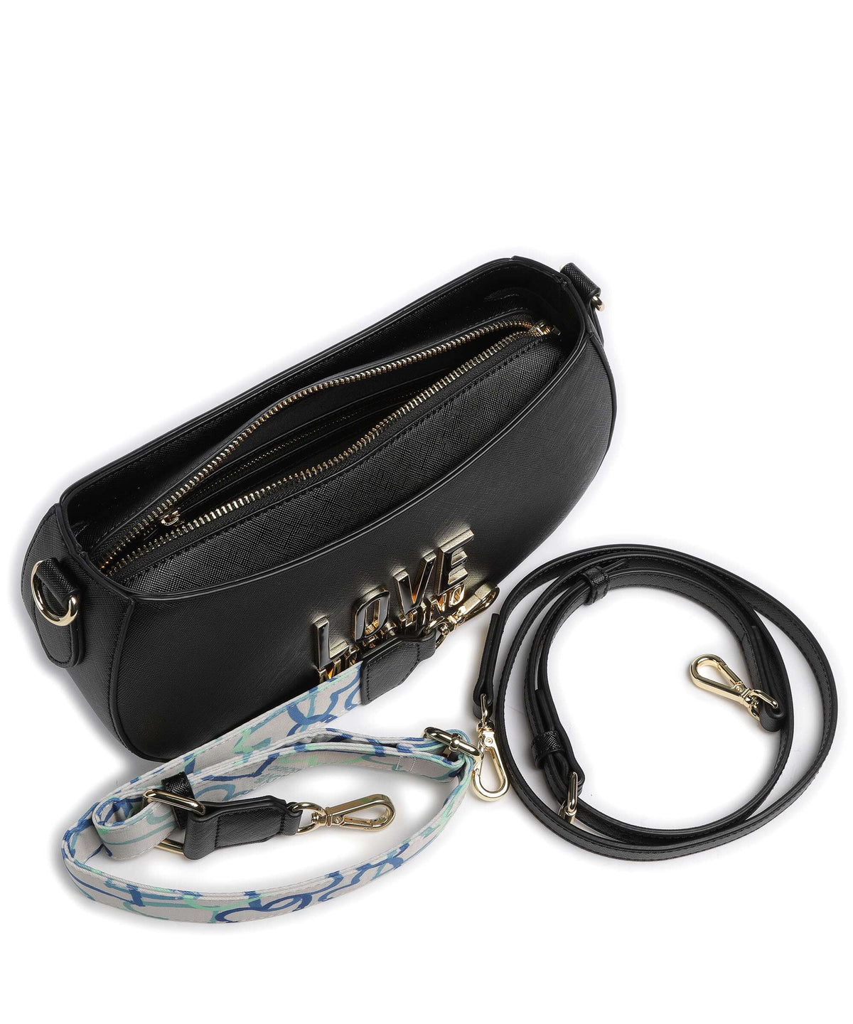 Love Moschino Jelly Logo Crossbody bag nero