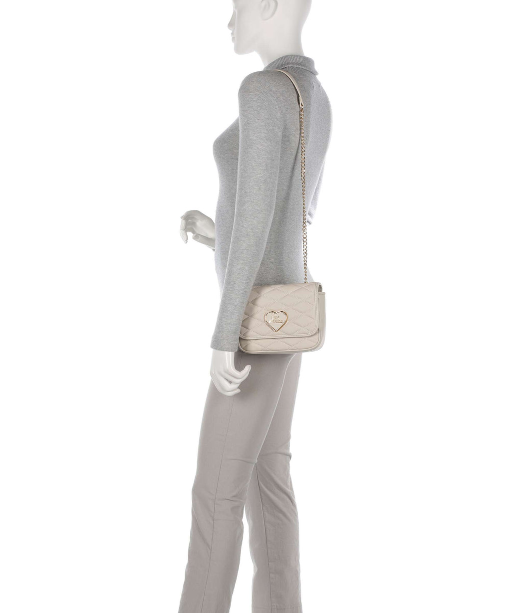 Love Moschino Romantic Crossbody bag avorio