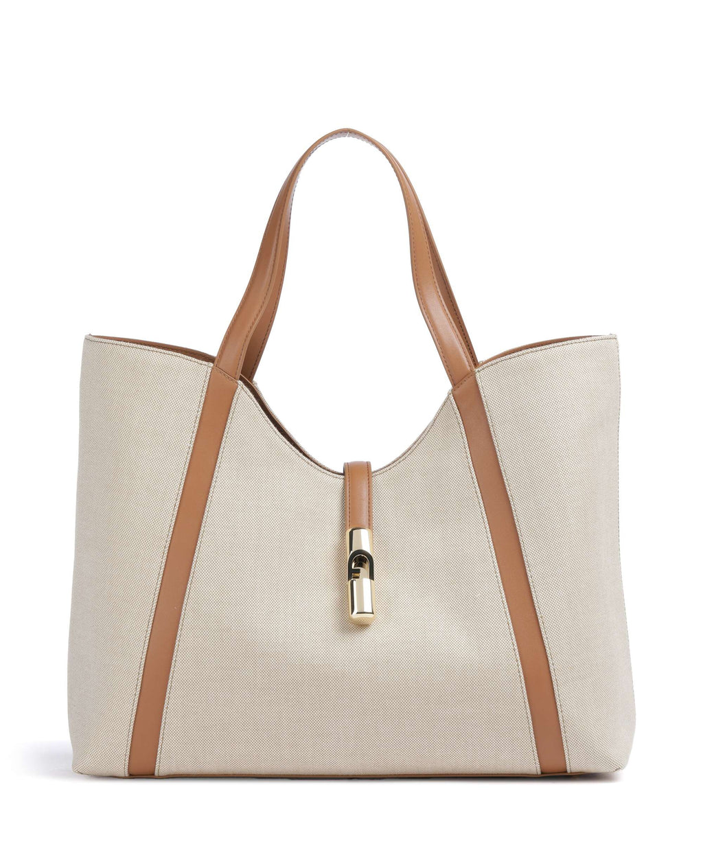 Furla Goccia XL Tote bag naturale/brandy