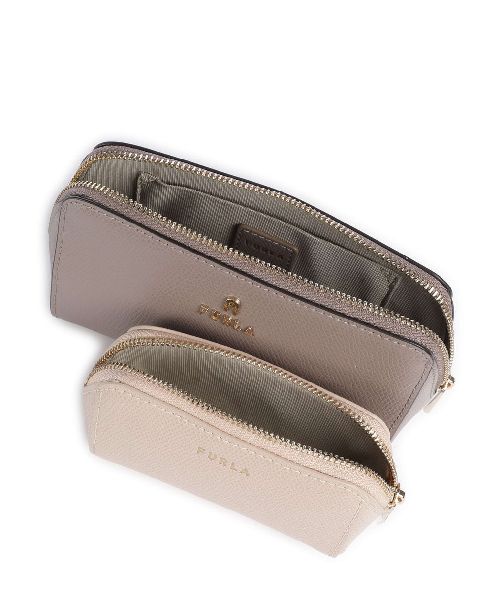 Furla Camelia M Cosmetic bag stucco gray/ballerina 
