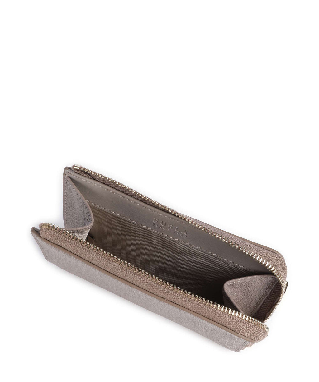 Furla Goccia M Credit card holder stucco gray