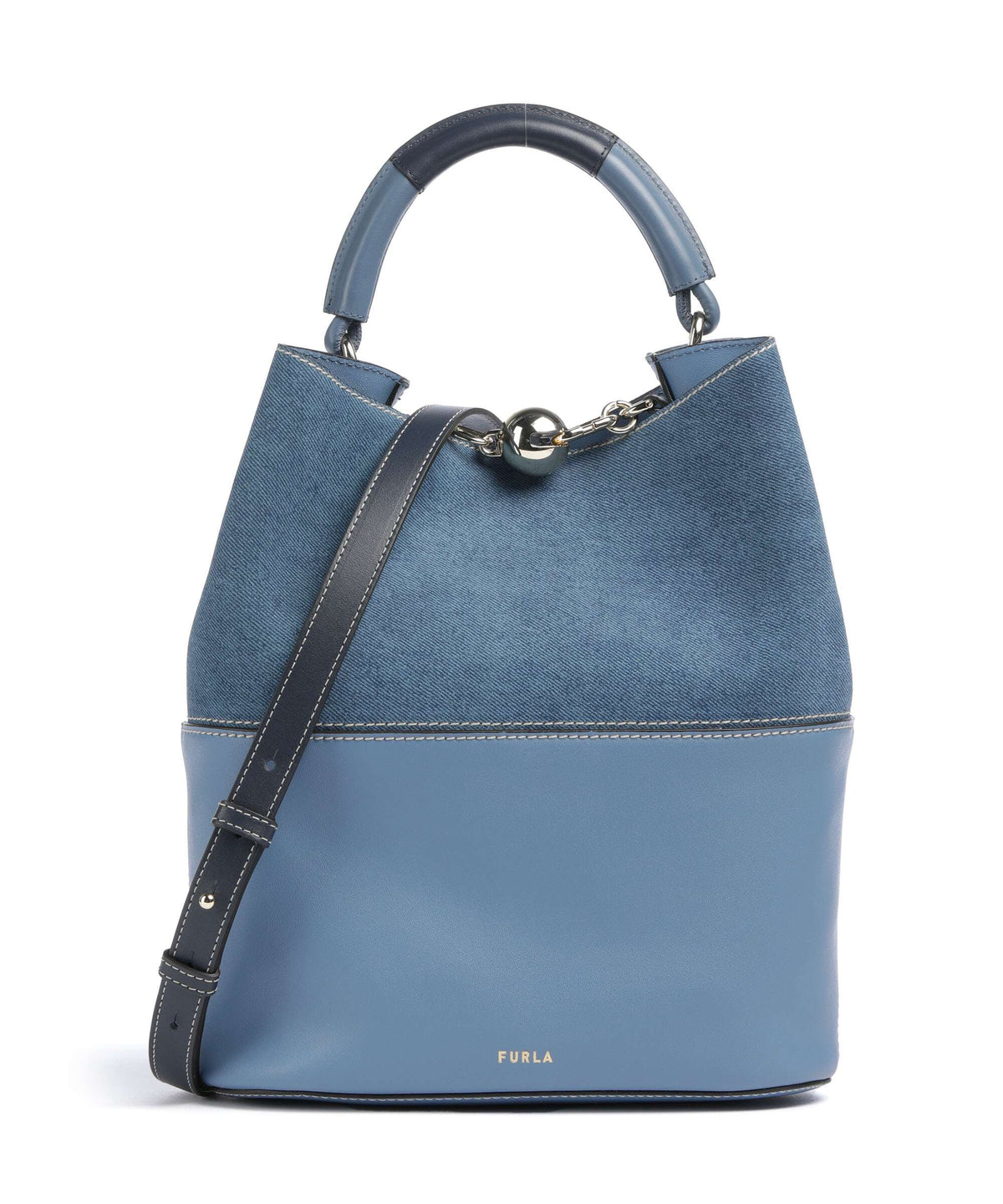 Furla Sfera S Bucket bag denim