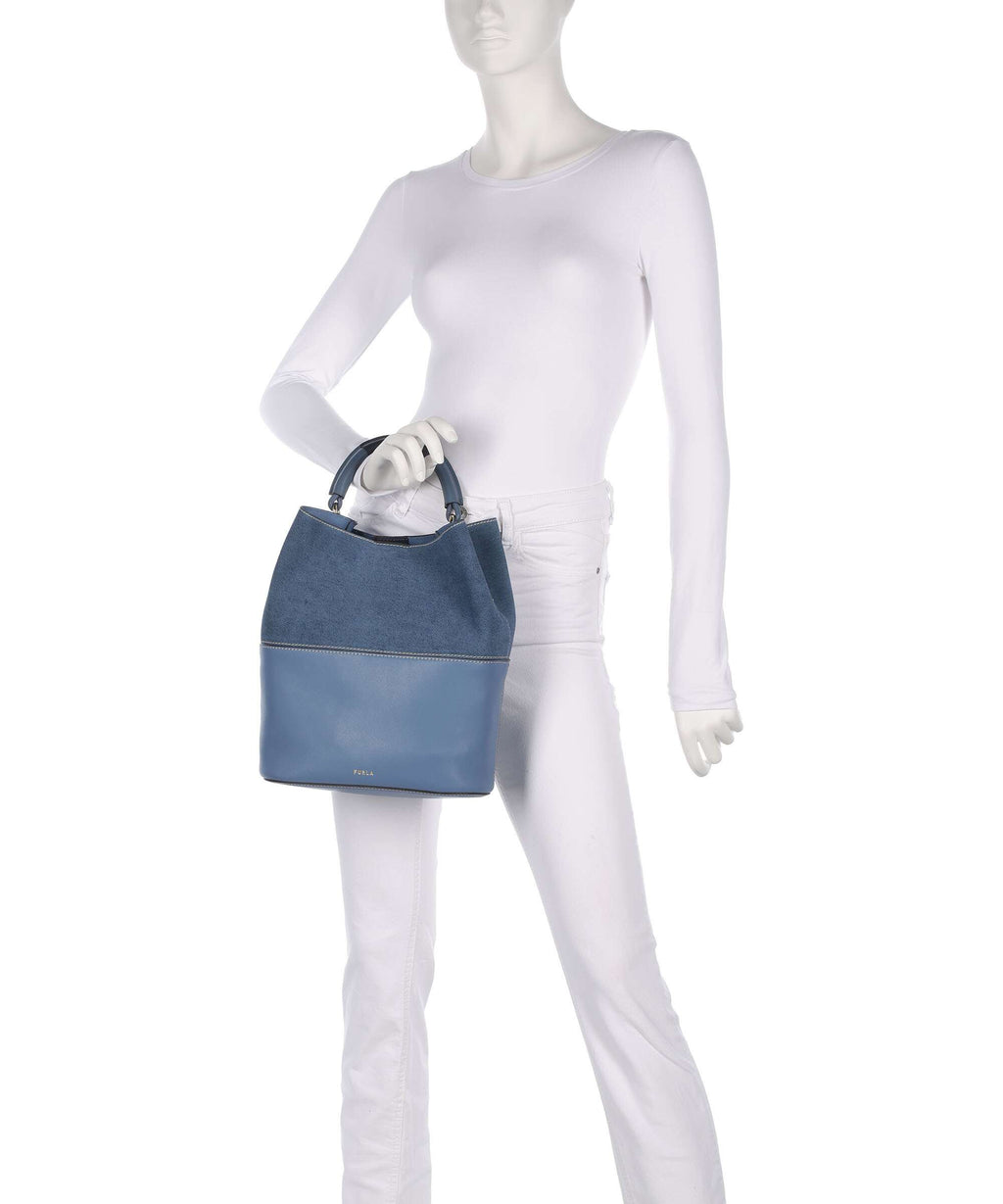 Furla Sfera S Bucket bag denim