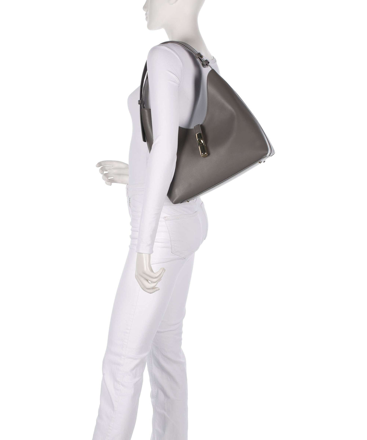 Furla Goccia M Hobo bag urban gray