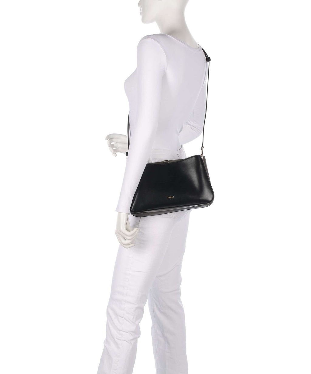 Furla Agata M Crossbody bag nero/urban gray