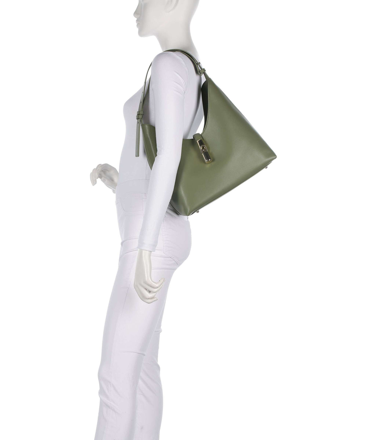 Furla Goccia M Hobo bag avocado