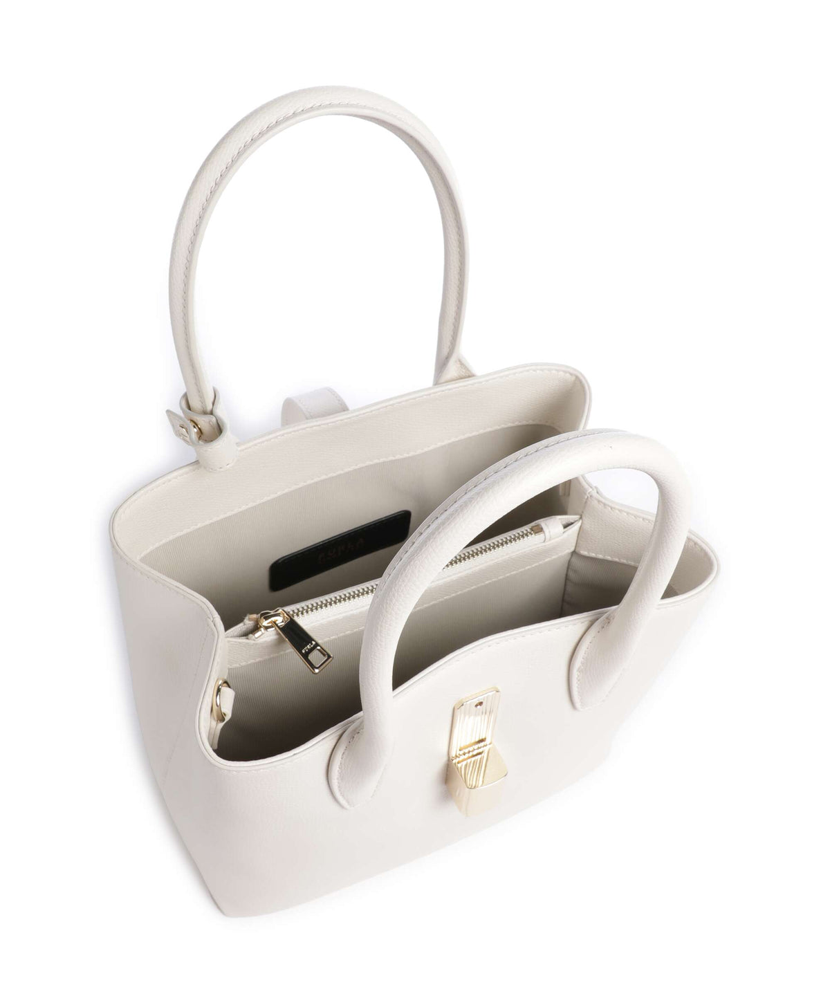 Furla Goccia S Handbag panna