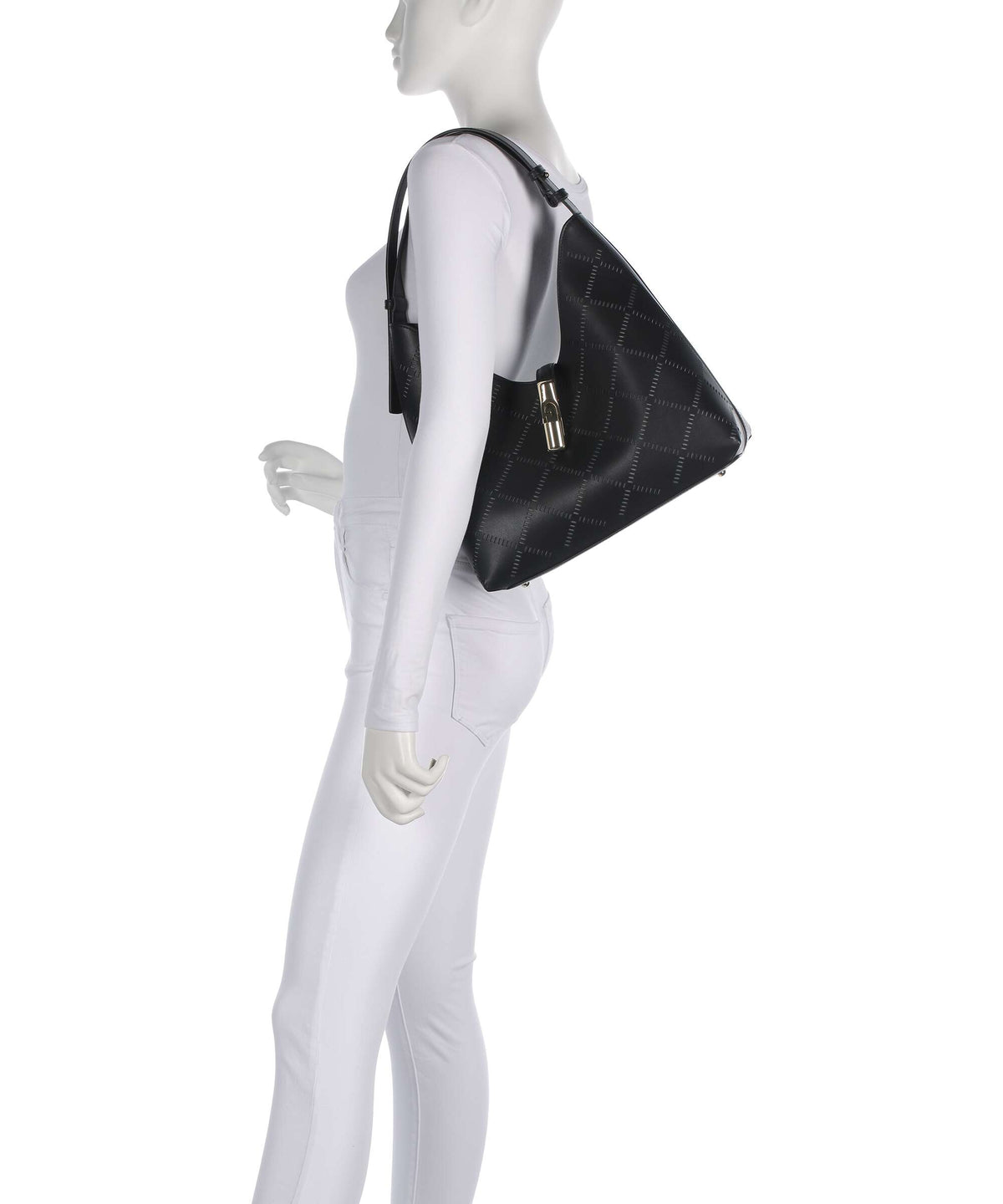 Furla Goccia M Hobo bag nero