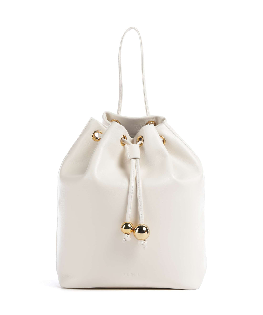 Furla Sfera Soft Mini Bucket bag panna