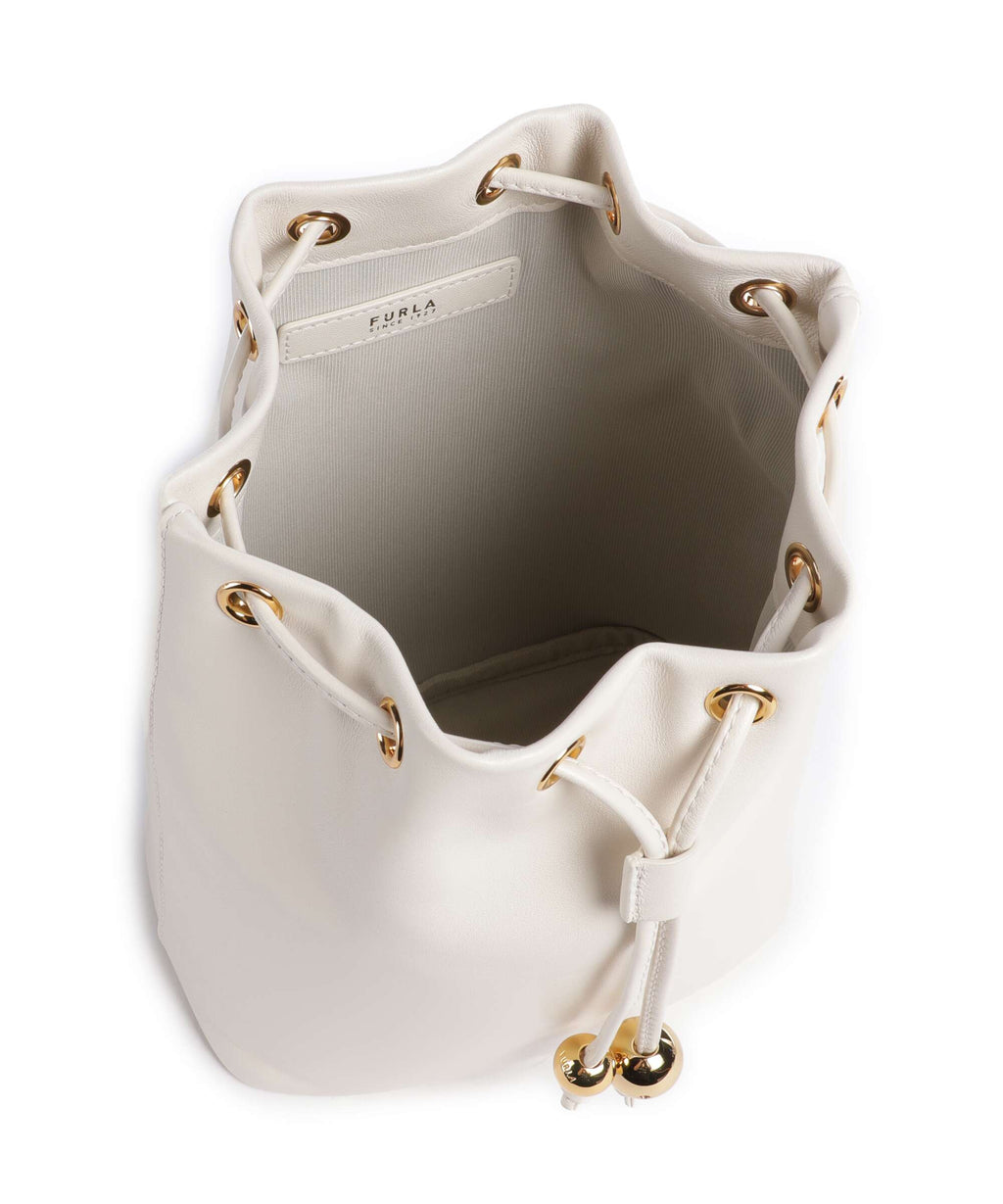 Furla Sfera Soft Mini Bucket bag panna