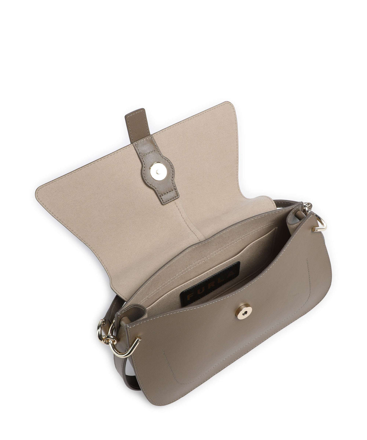Furla Flow M Handbag muddy gray