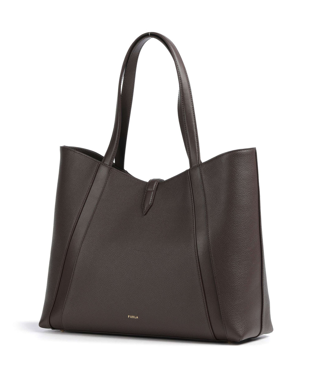 Furla Goccia L Tote bag cioccolato