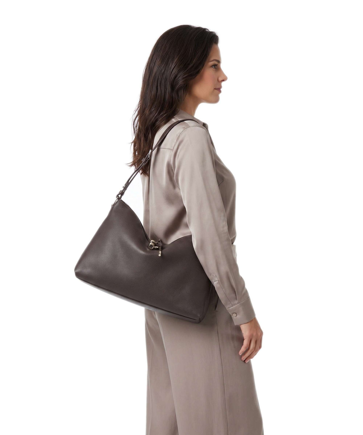 Furla Debby M Hobo bag cioccolato
