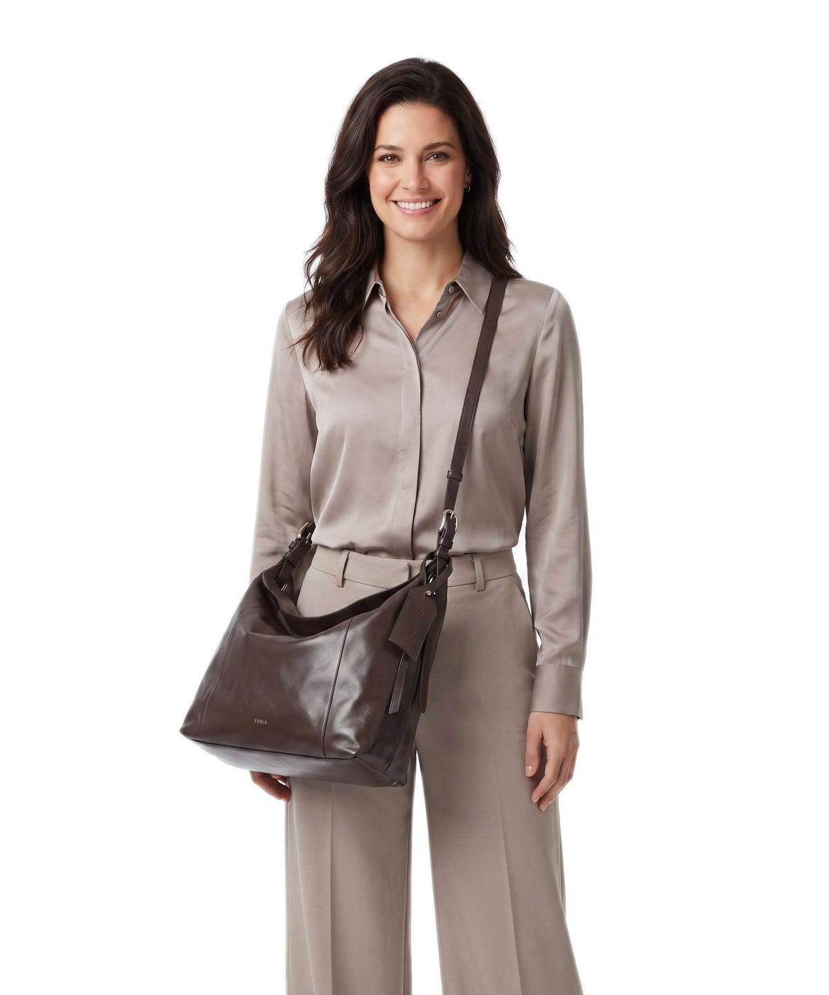 Furla Ginevra L Hobo bag espresso