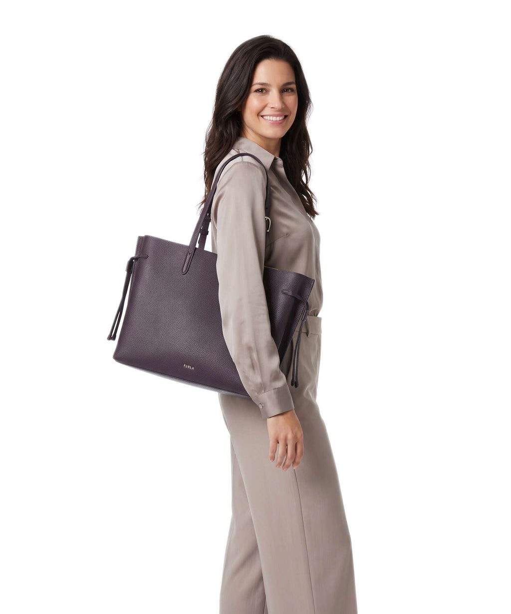 Furla Ava L Tote bag winter bloom/cotone