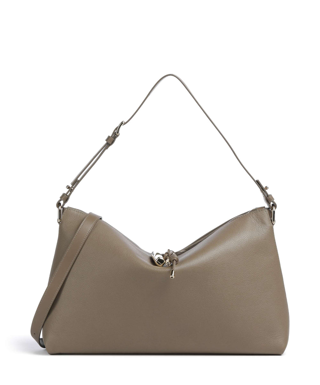 Furla Debby M Hobo bag muddy gray