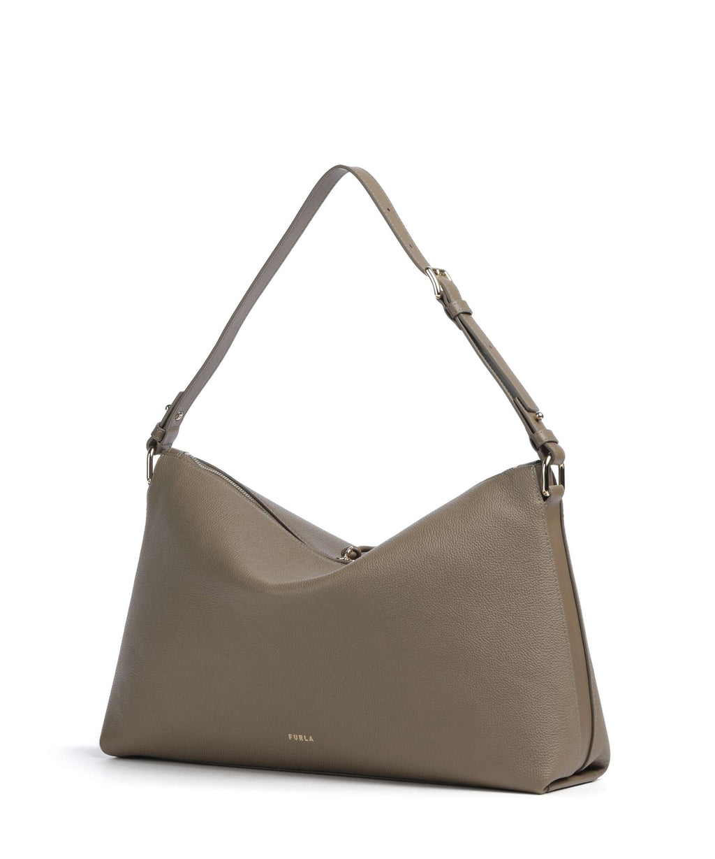 Furla Debby M Hobo bag muddy gray